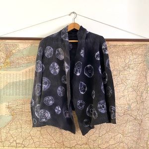Anthropologie Tie Dye wool Cardigan